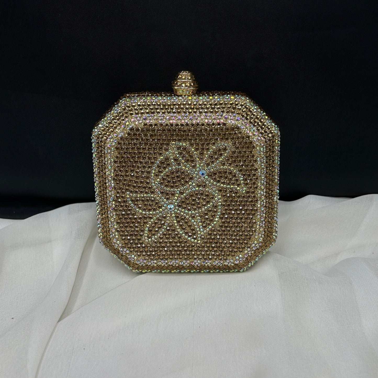 Square rhinestone clutch | 4 colors