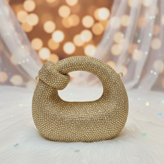 Dumpling rhinestone clutch bag | 4 Colors