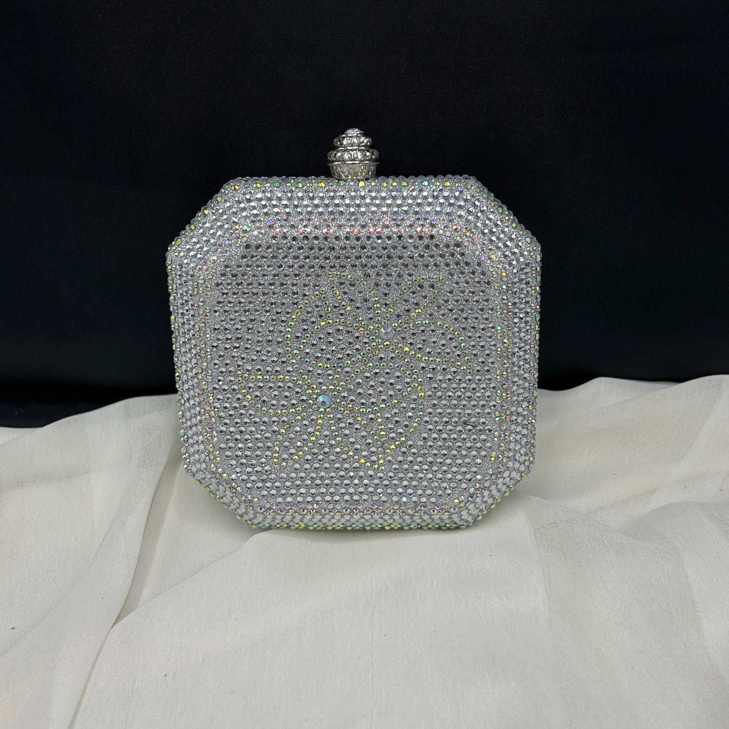 Square rhinestone clutch | 4 colors