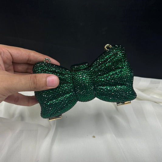 Rhinestone bow clutch | 8 colors