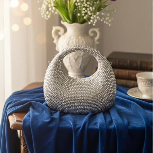 Oval rhinestone clutch | 5 colors