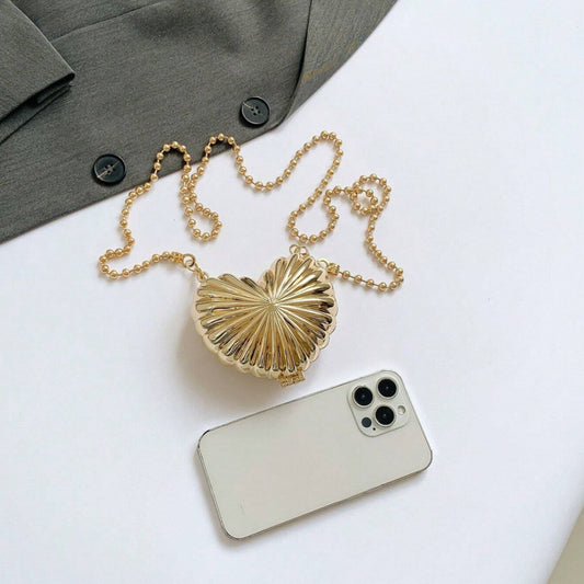 Trending Mini Heart bag - Gold