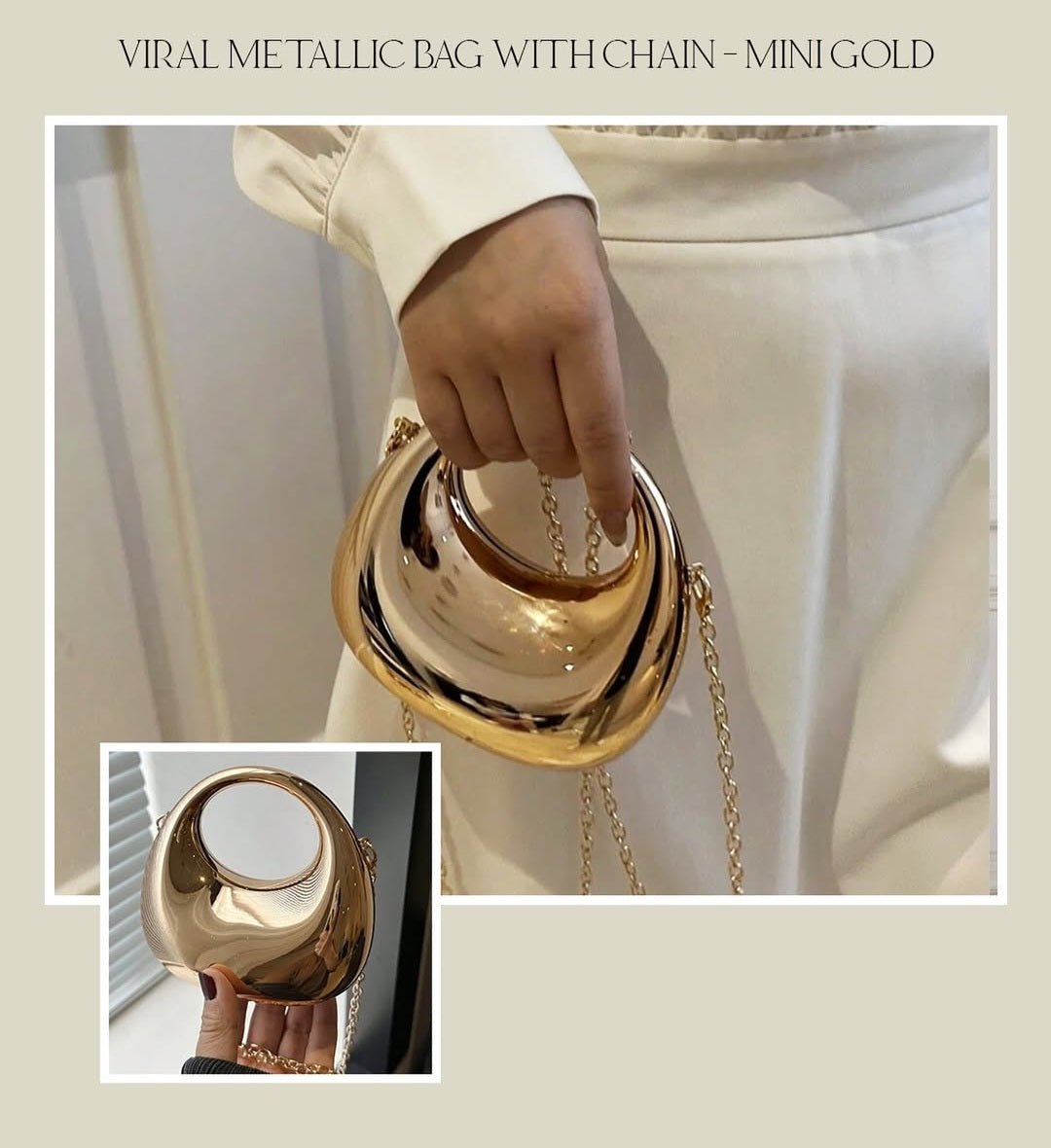 Oval bag - Gold