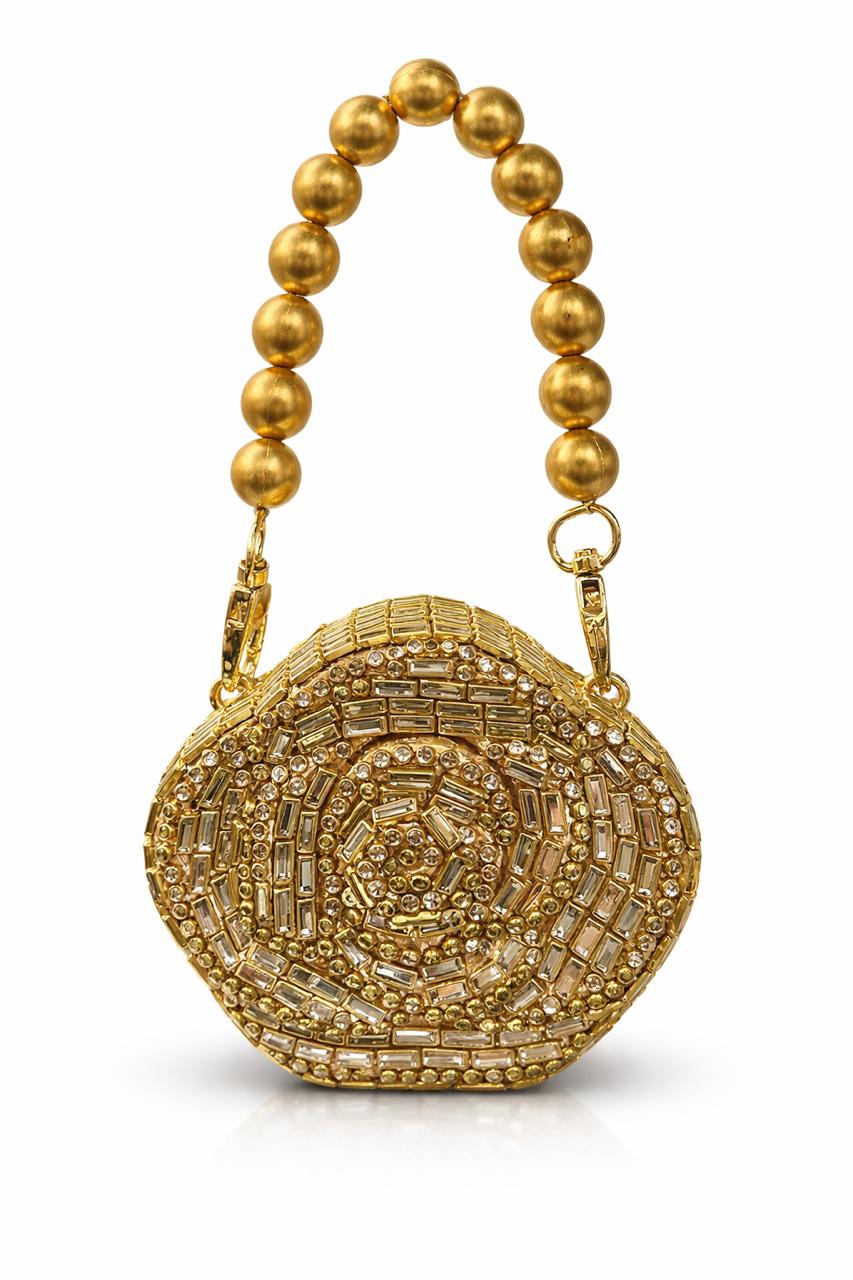 Flower Kundan Clutch