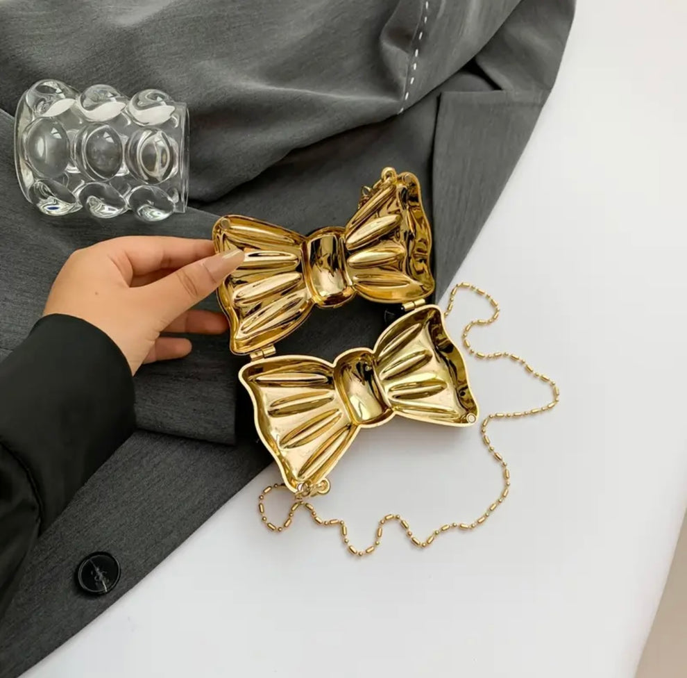 Bow acrylic bag - Gold