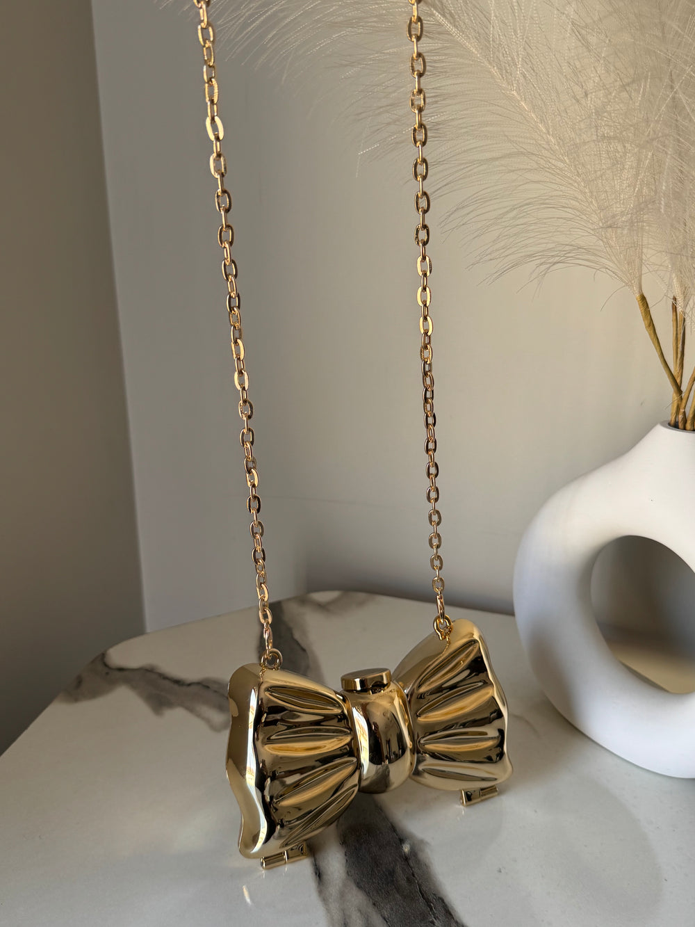 Bow acrylic bag - Gold