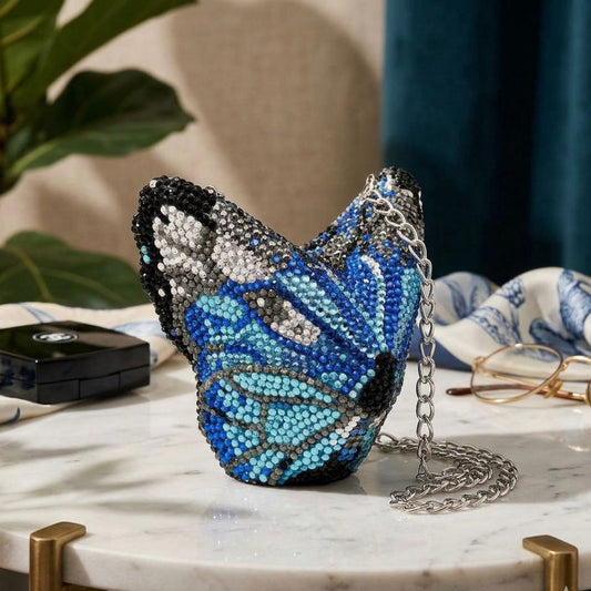 Butterfly rhinestone Clutch | Mini size | 3 colors