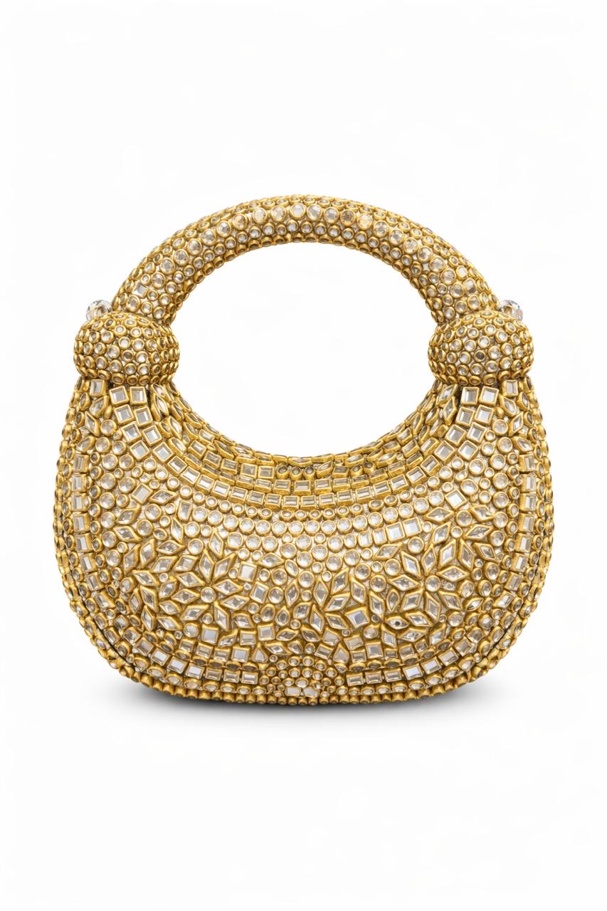 Oval kundan Clutch 4.0