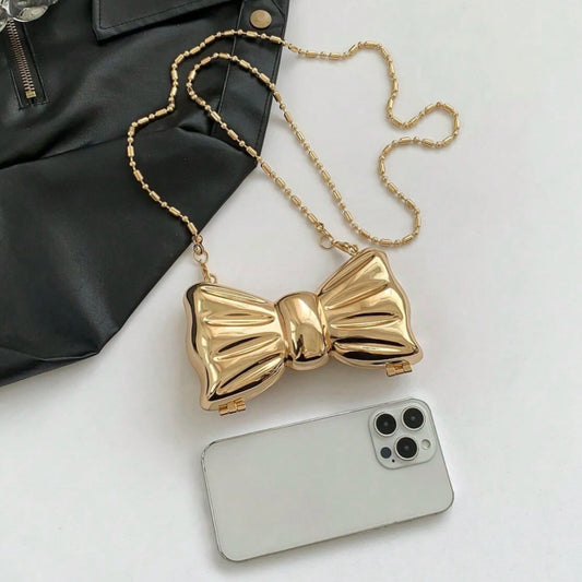 Bow acrylic bag - Gold