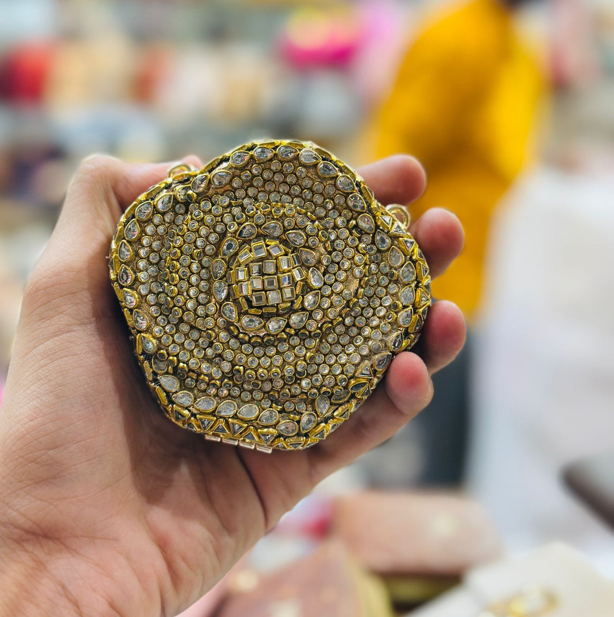 Flower Kundan Clutch 2.0