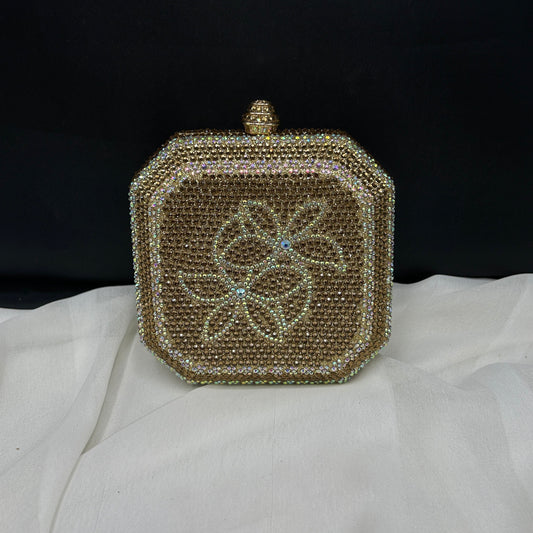 Square rhinestone clutch | 4 colors