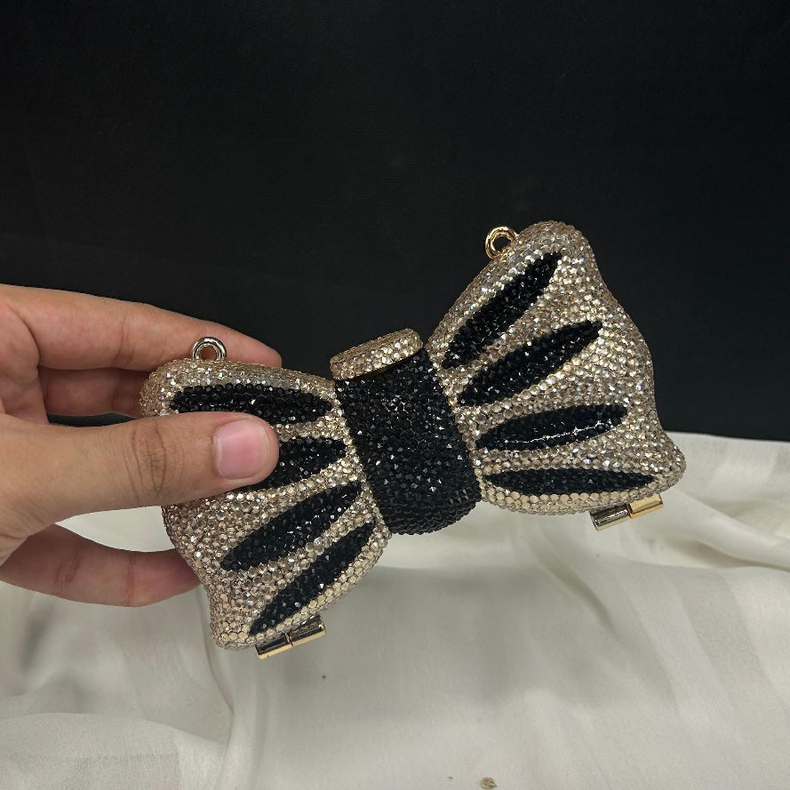 Rhinestone bow clutch | 8 colors