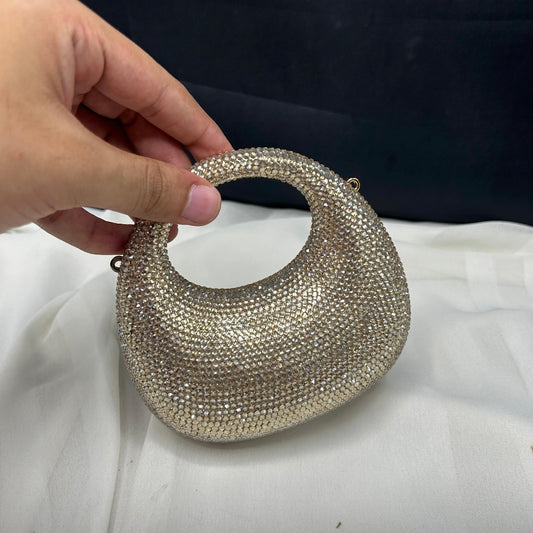 Oval rhinestone clutch | 4 colors