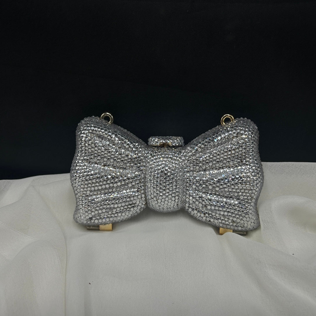 Rhinestone bow clutch | 8 colors