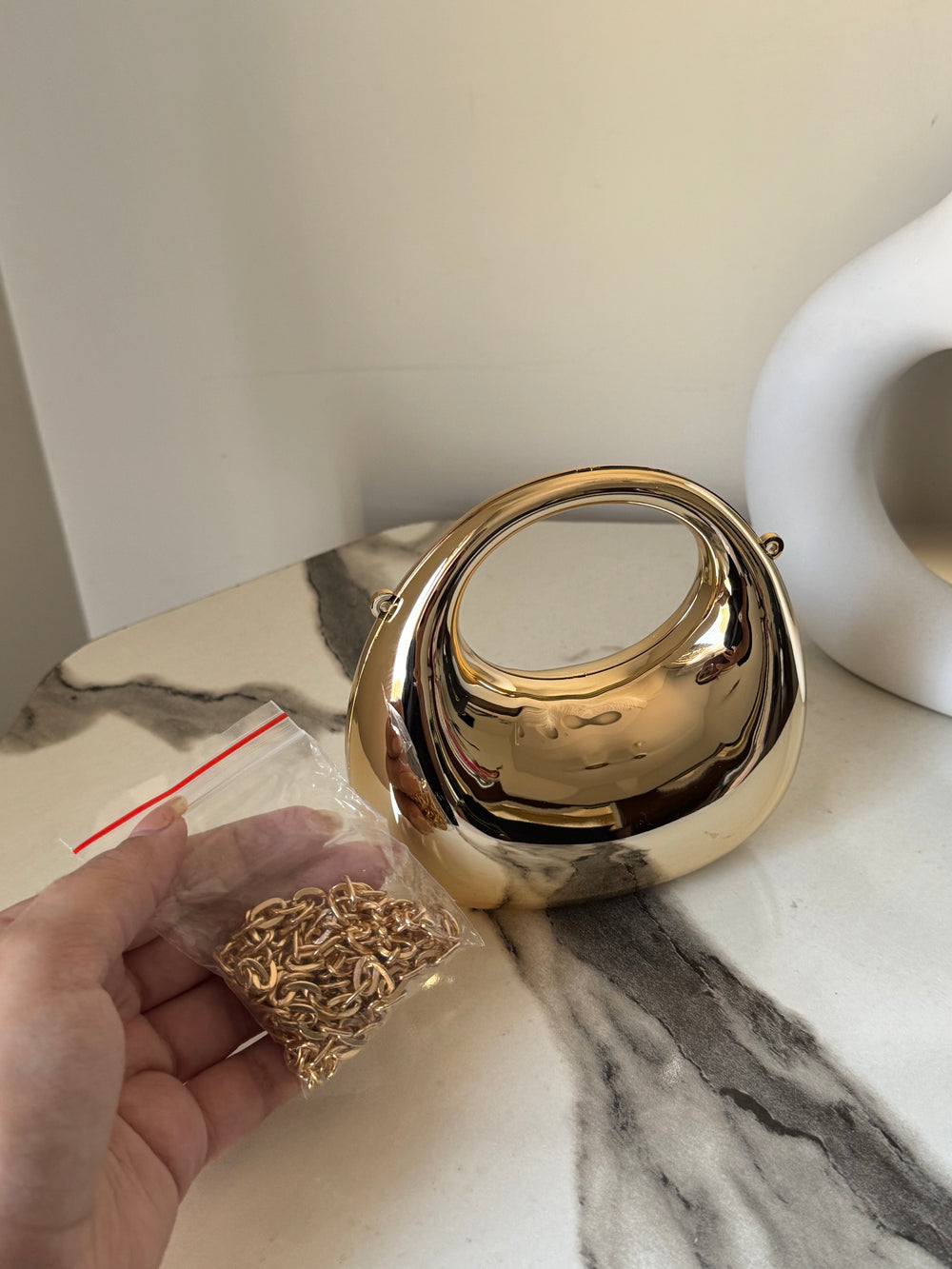 Oval bag - Gold