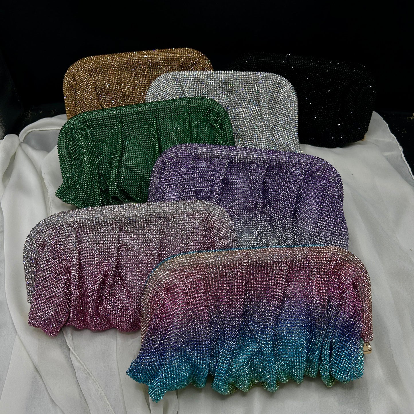 Alvion rhinestone clutch | 7 colors