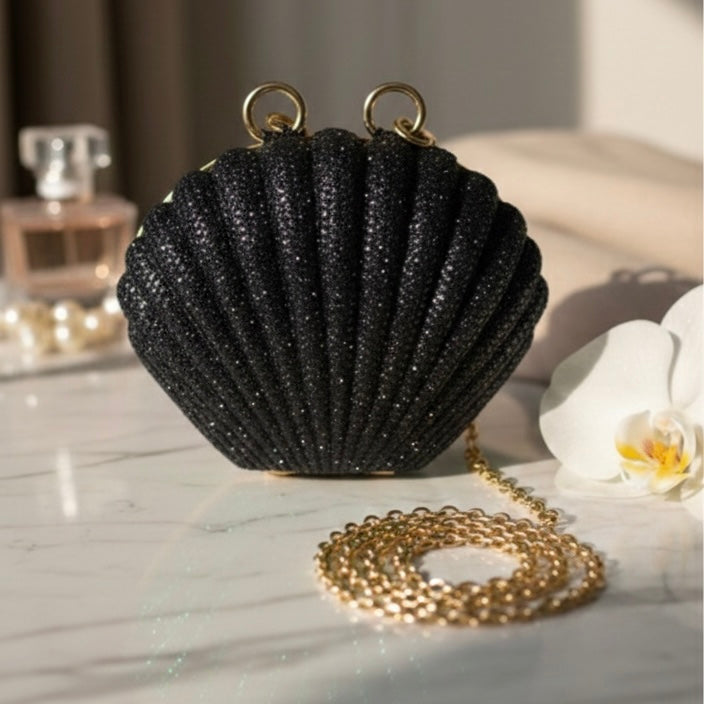 Rhinestone shell clutch | 5 colors