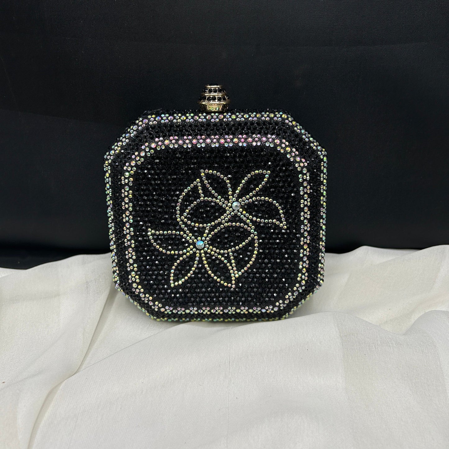 Square rhinestone clutch | 4 colors