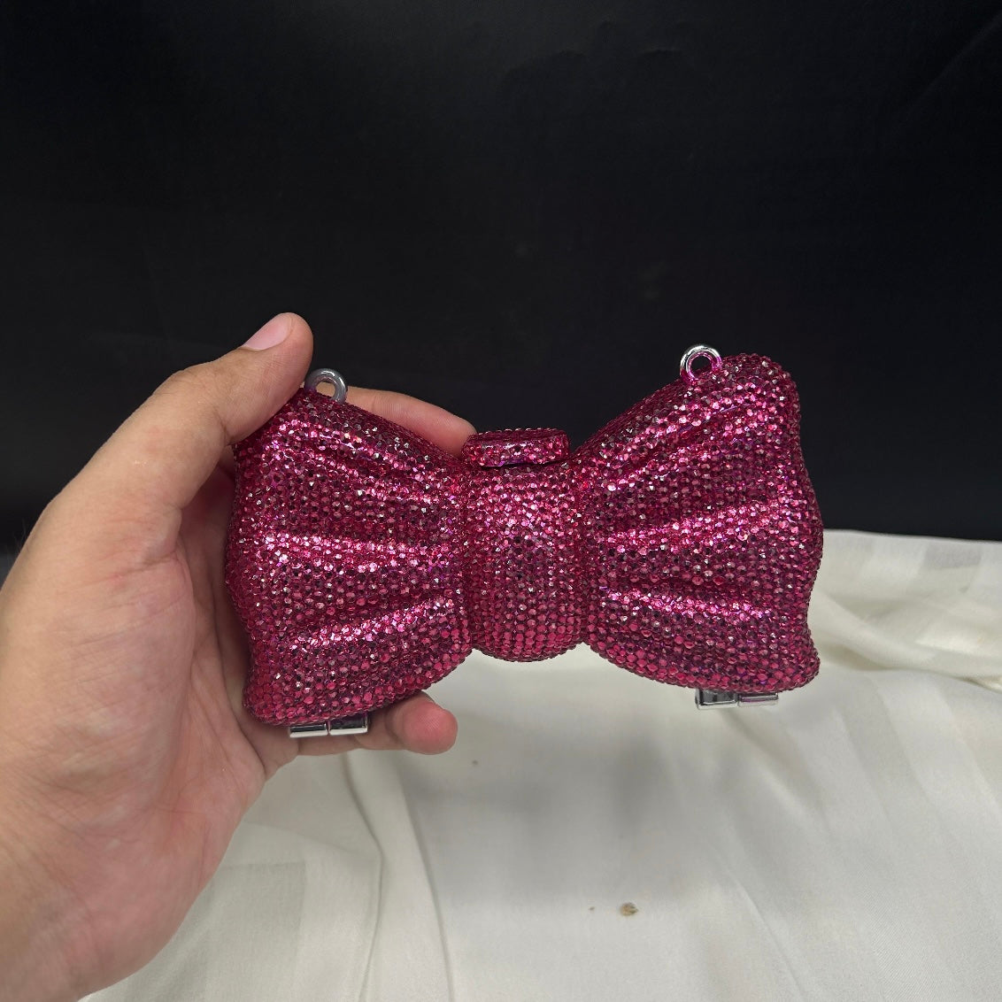 Rhinestone bow clutch | 8 colors