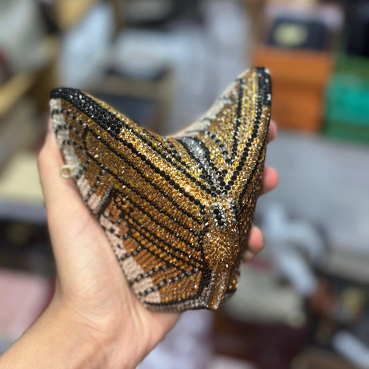 Butterfly rhinestone clutch-Big size | 4 shades