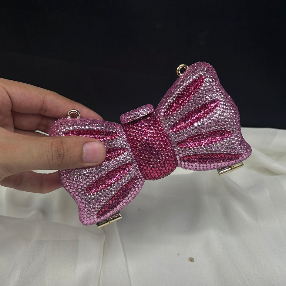 Rhinestone bow clutch | 8 colors