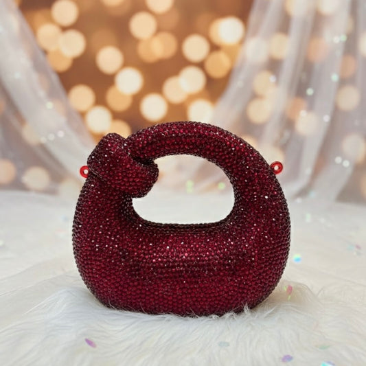 Dumpling rhinestone clutch bag | 4 Colors