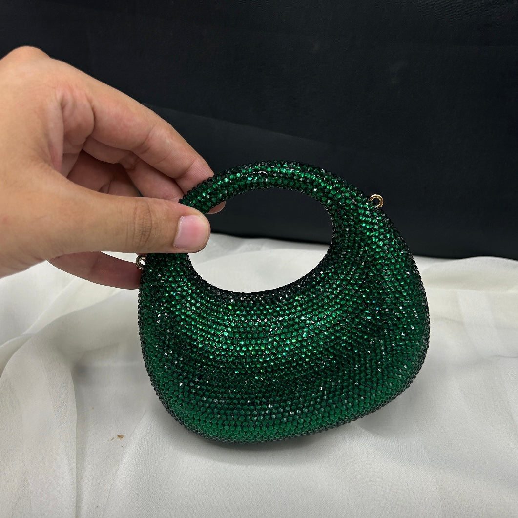 Oval rhinestone clutch | 4 colors