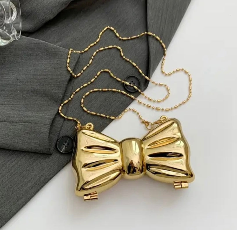 Bow acrylic bag - Gold