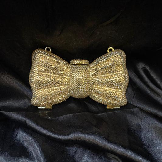 Rhinestone bow clutch | 8 colors