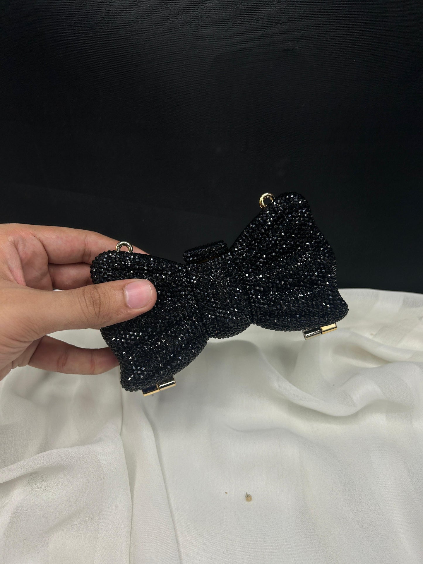 Rhinestone bow clutch | 8 colors
