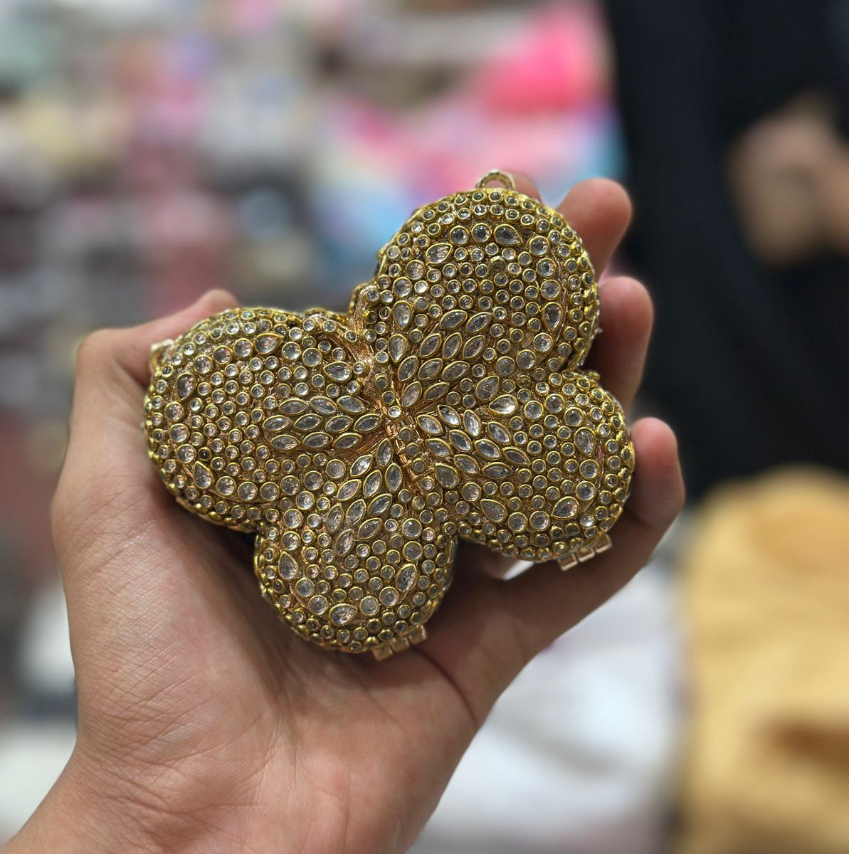 Butterfly kundan Clutch