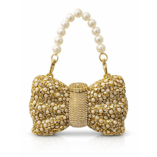 Bow kundan Clutch