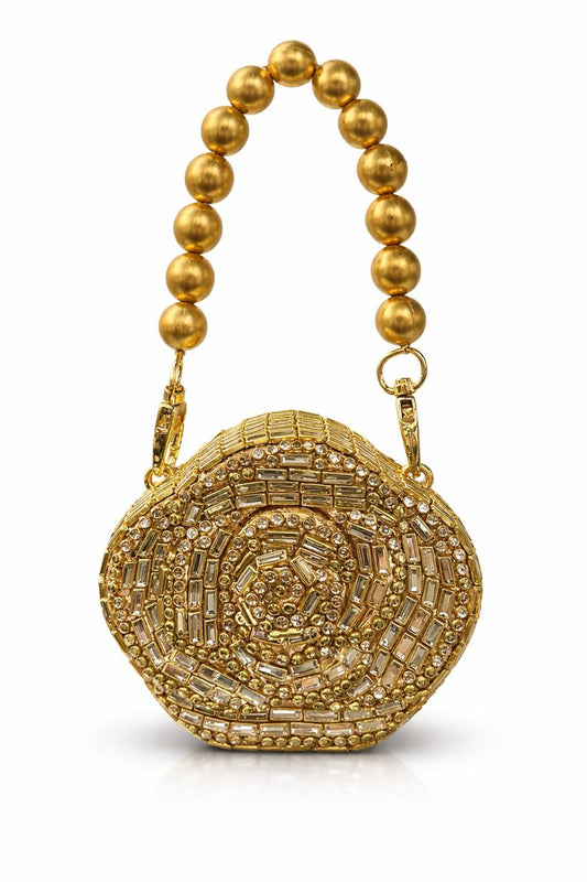 Flower Kundan Clutch