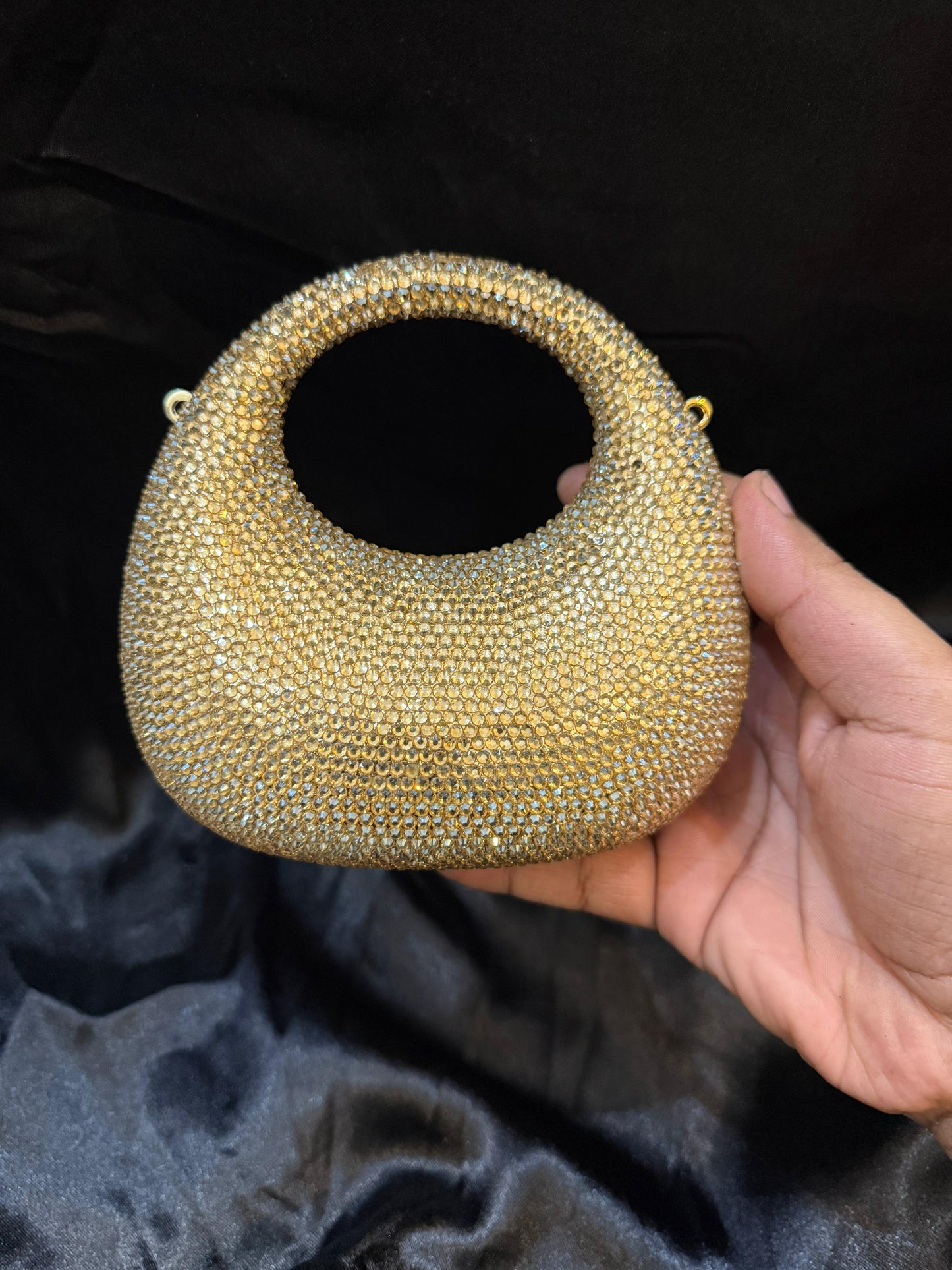 Oval rhinestone clutch | 5 colors