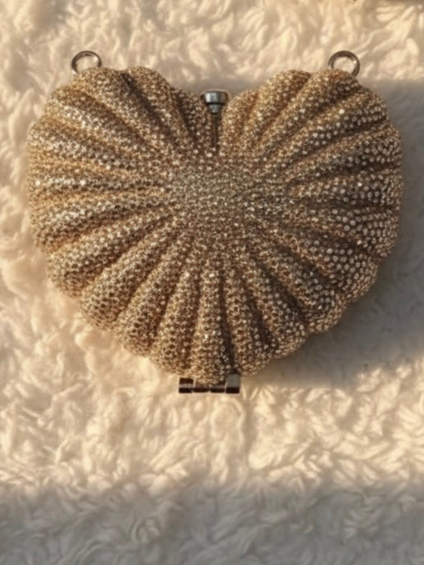 Rhinestone heart clutch | 5 colors