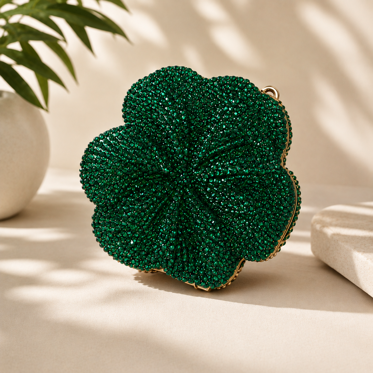 Rhinestone Flower clutch | 2 colors