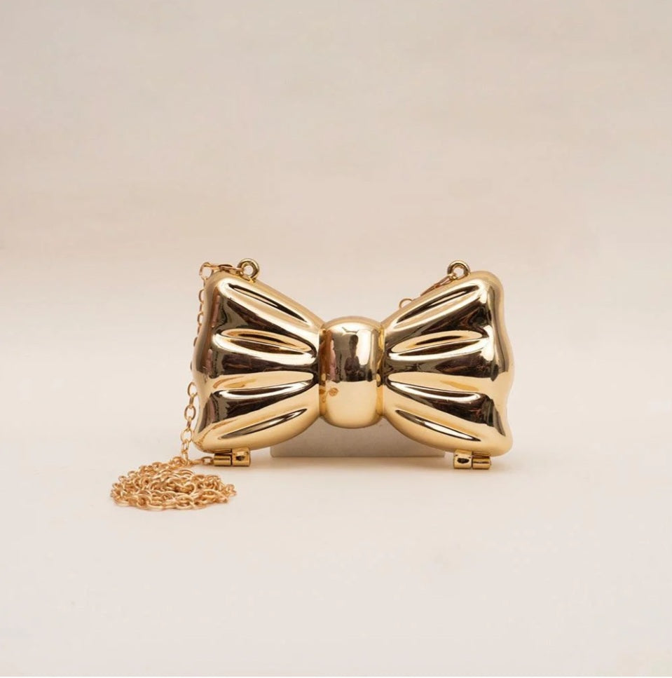 Bow acrylic bag - Gold