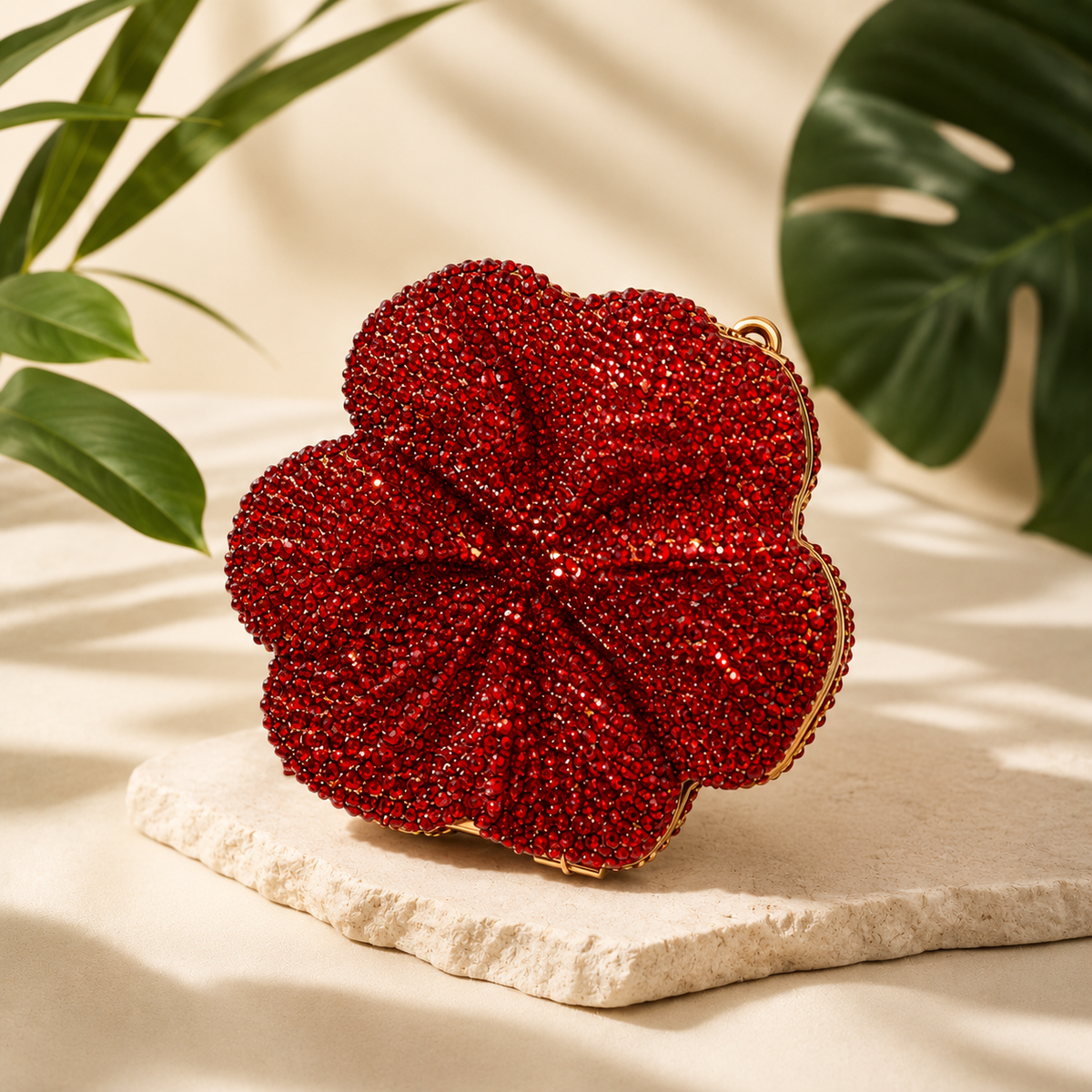 Rhinestone Flower clutch | 2 colors