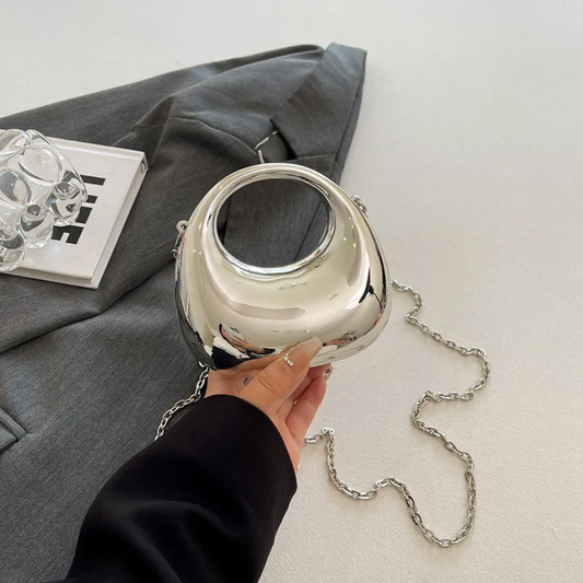 Oval bag - Silver