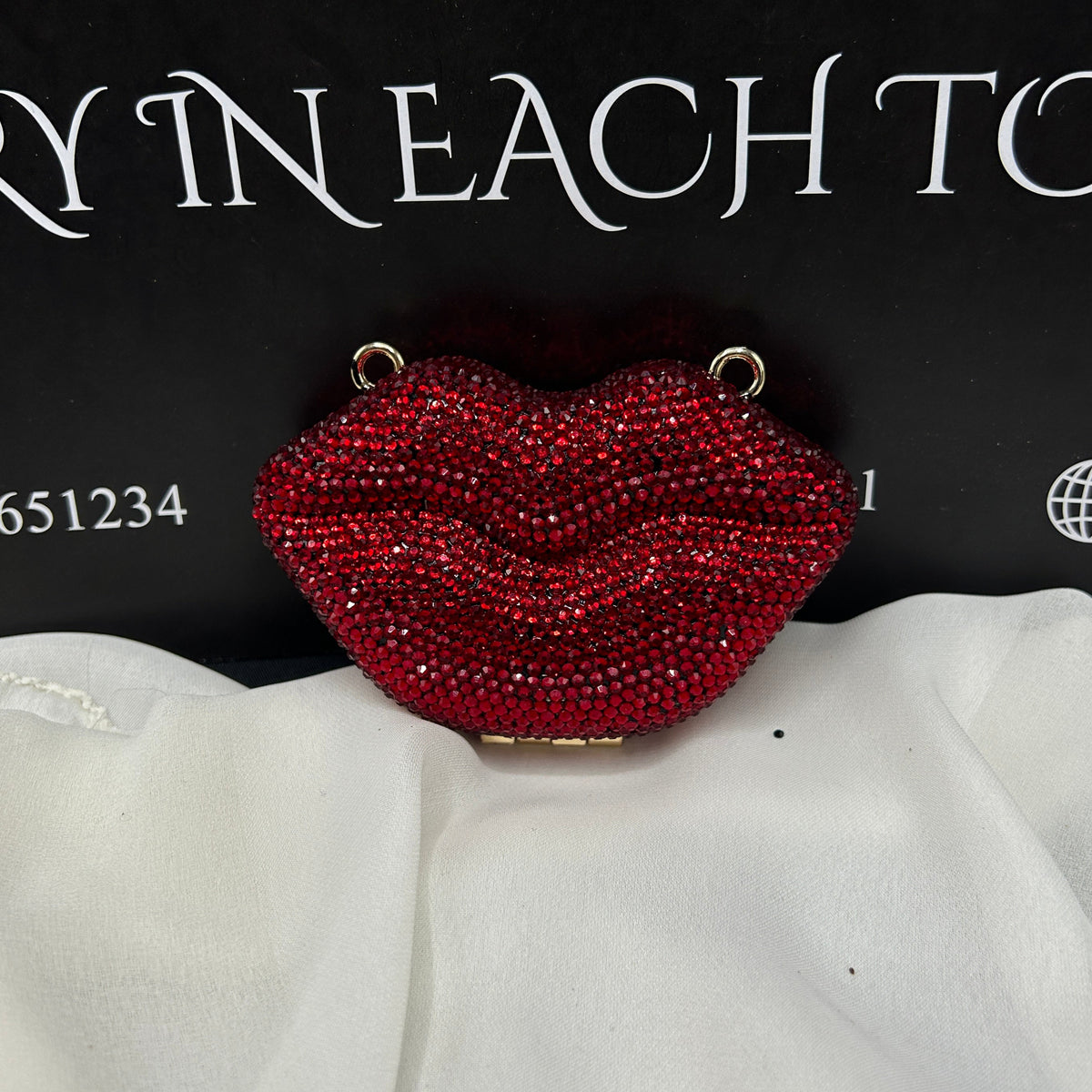 Lip rhinestone clutch | 5 Colors