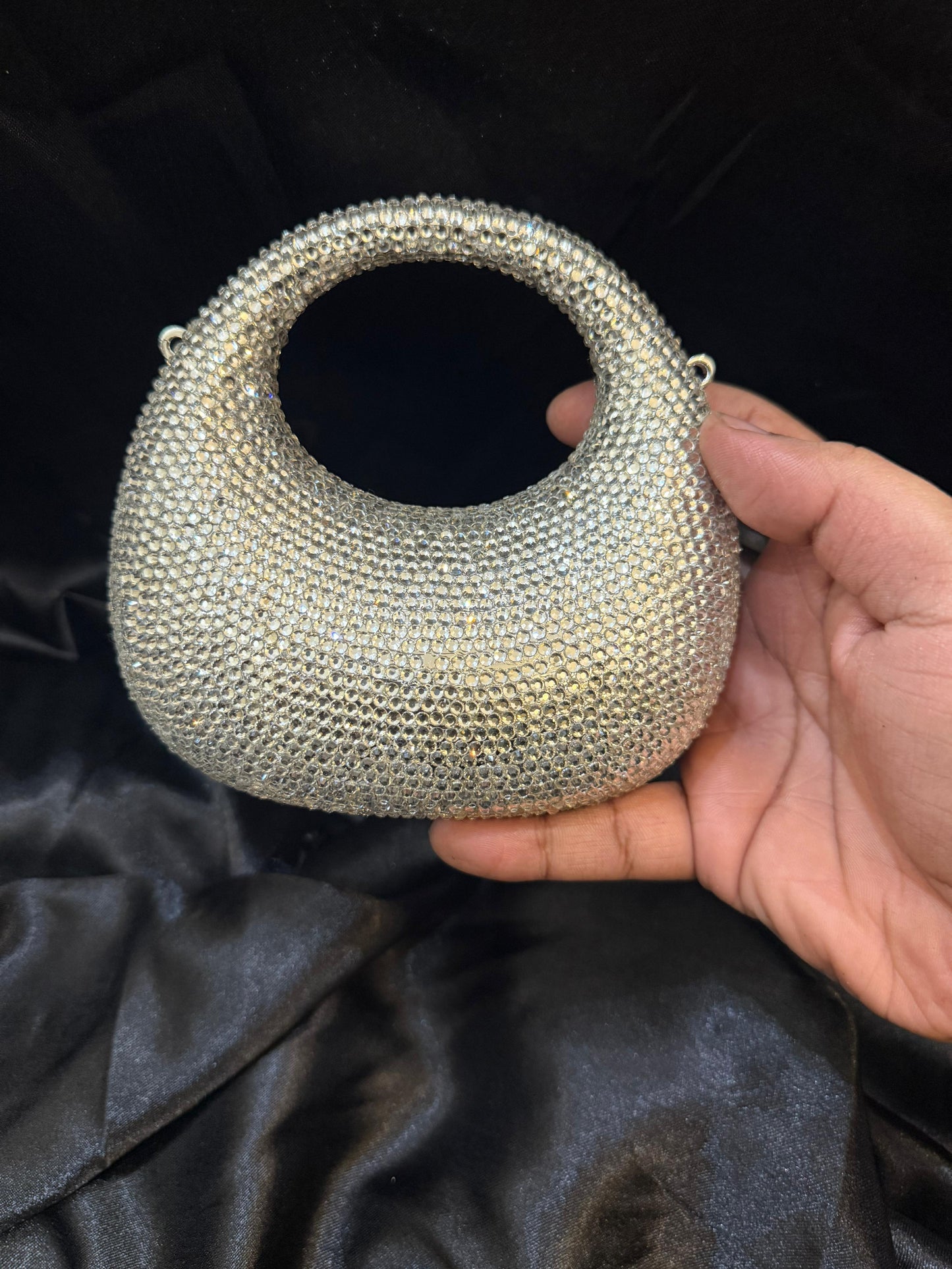 Oval rhinestone clutch | 5 colors