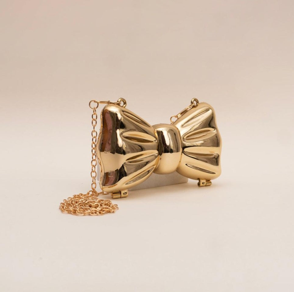Bow acrylic bag - Gold