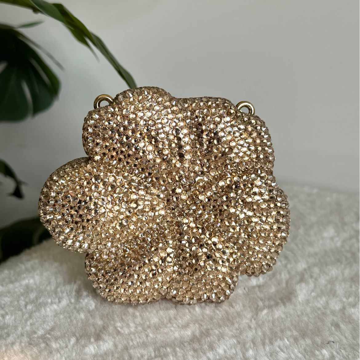 Rhinestone Flower clutch | 2 colors