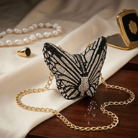 Butterfly rhinestone Clutch | Mini size | 3 colors