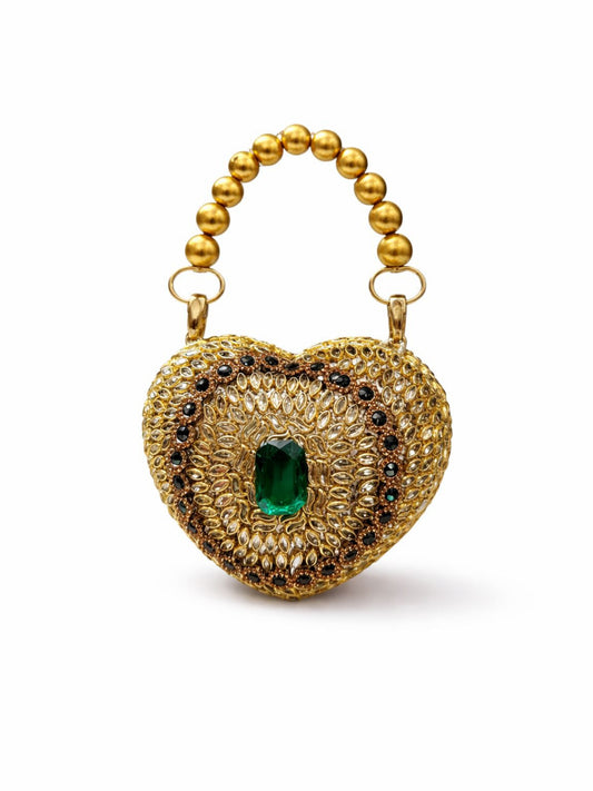 Heart kundan clutch 03