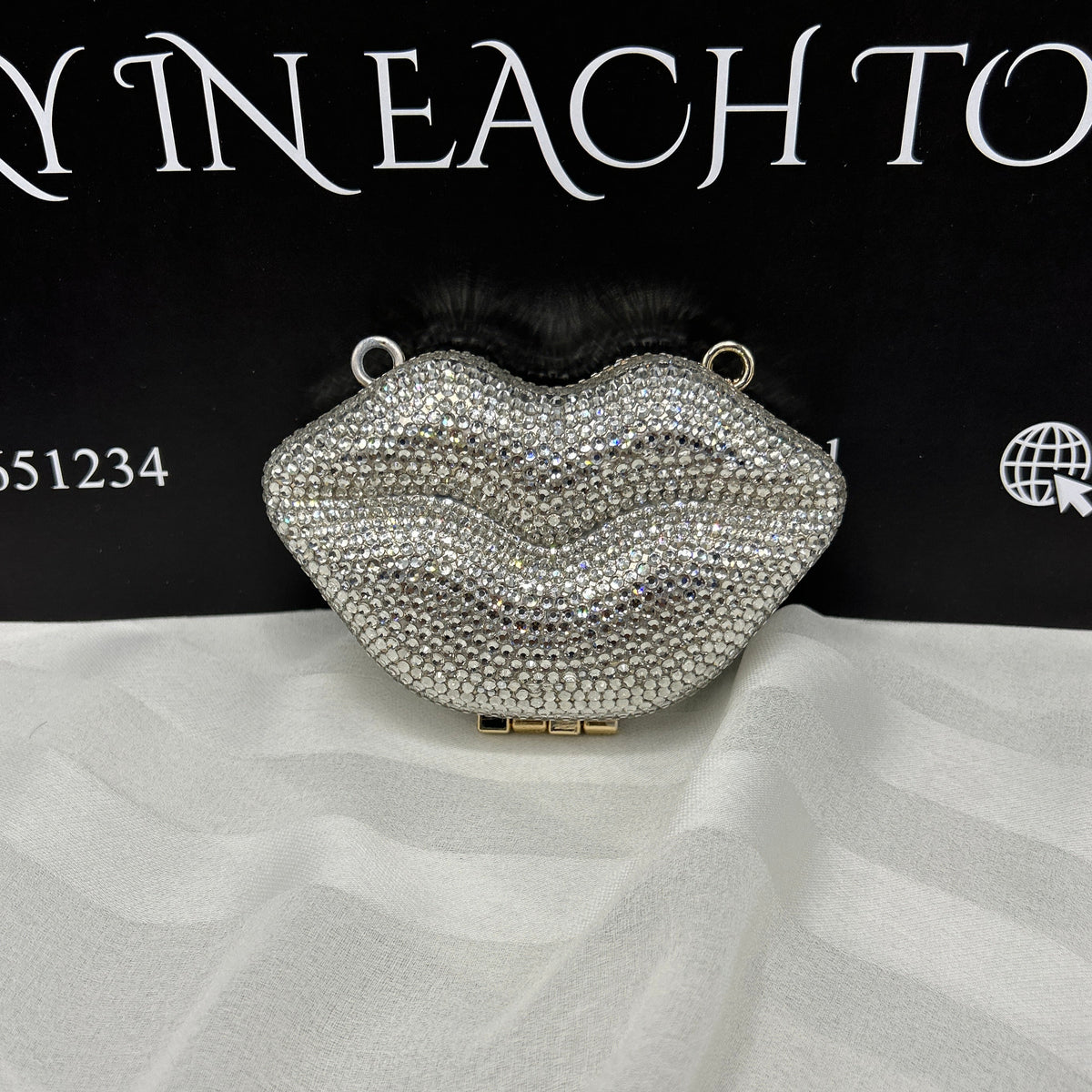 Lip rhinestone clutch | 5 Colors
