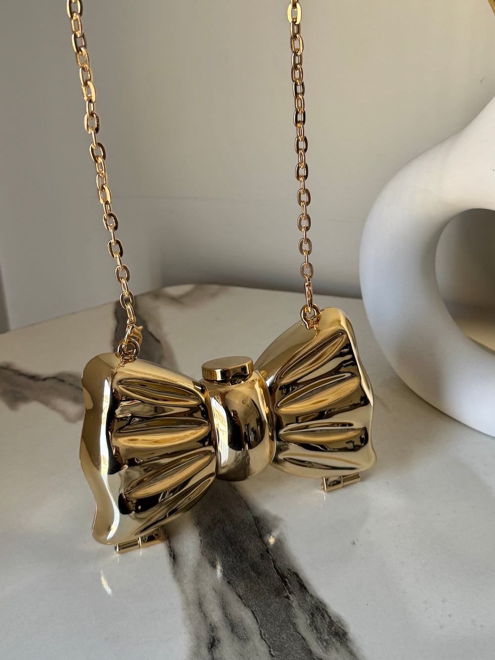 Bow acrylic bag - Gold