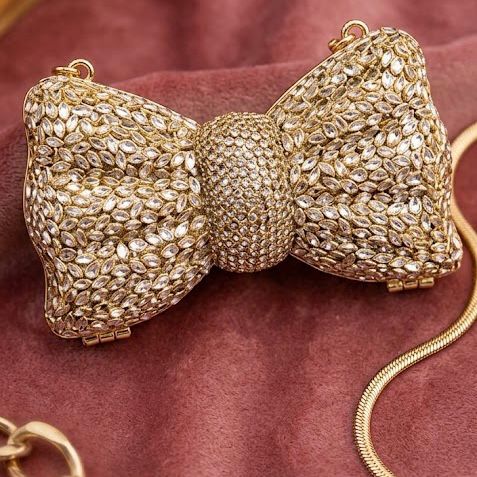 Bow kundan Clutch 2.0