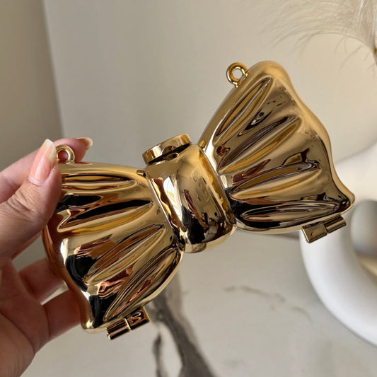 Bow acrylic bag - Gold